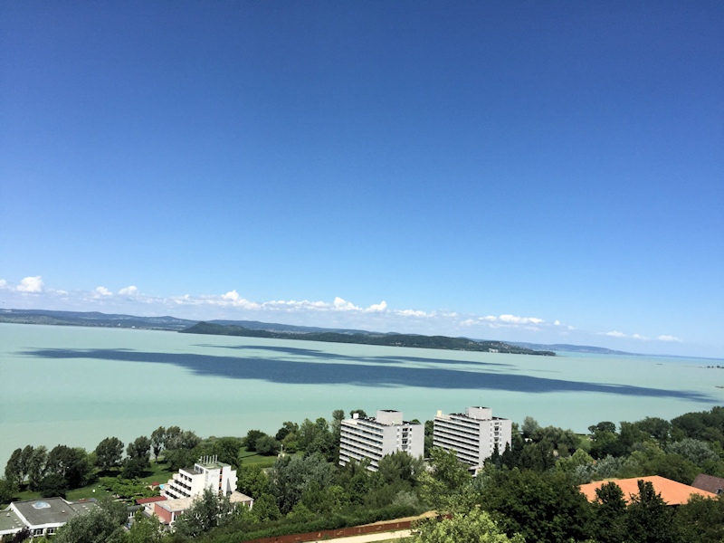 Blick vom Aussichtsturm in Balatonföldvár
