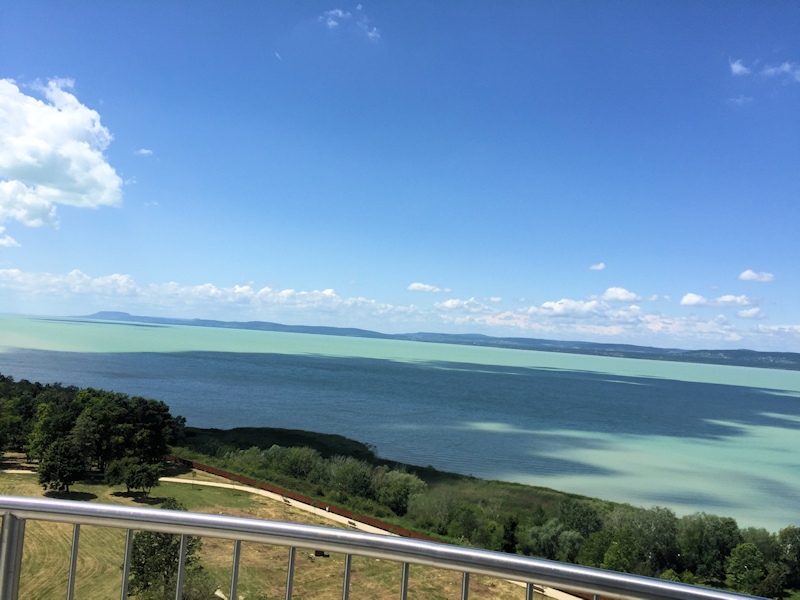 View from the look-out tower in Balatonföldvár