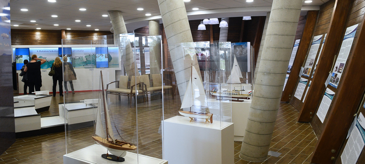 Visitor center of shipping history of balaton and look-out tower - exhibition